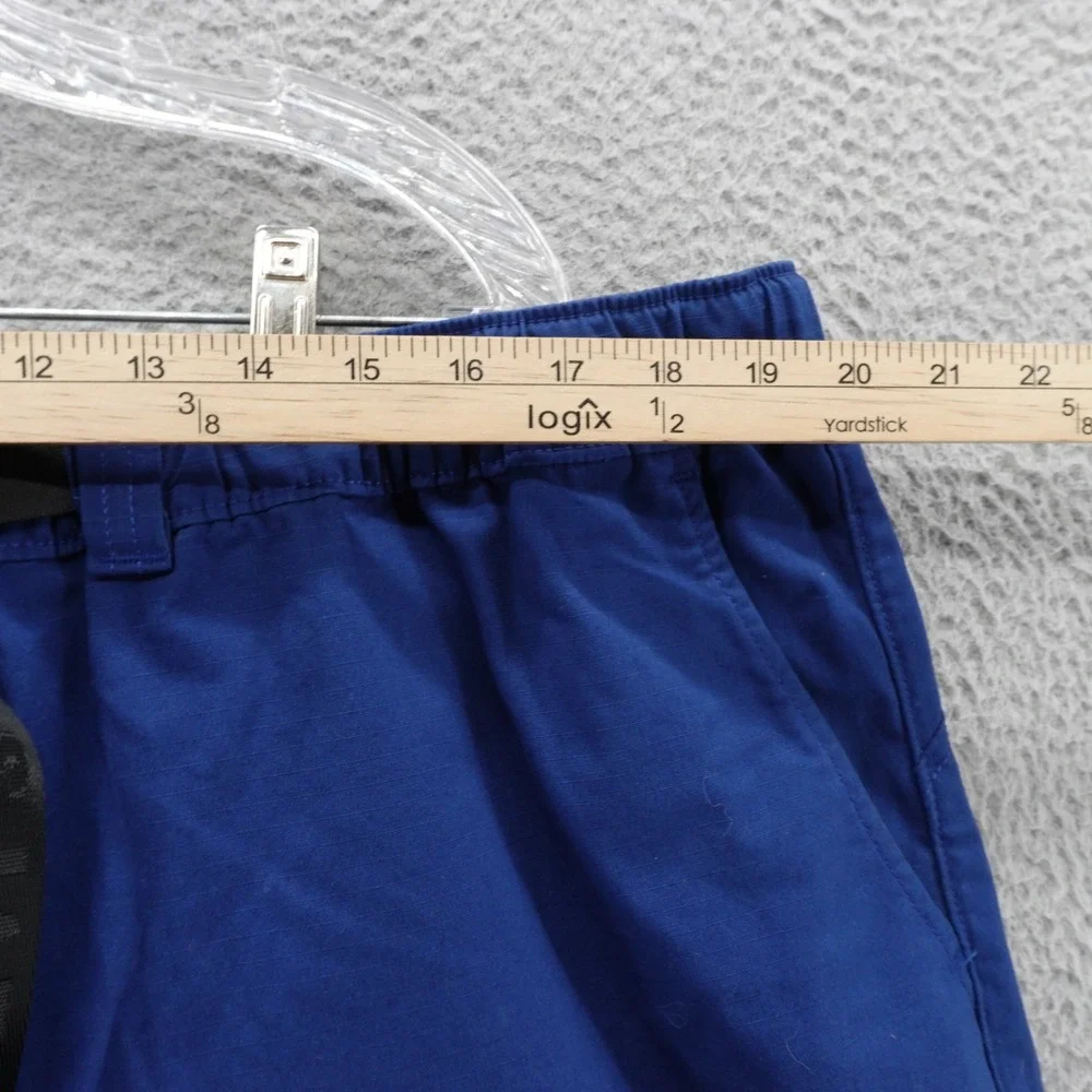 Levis‎ Mens Ripstop Belted Casual Shorts Size XXL Blue Mens Elastic Waist 8